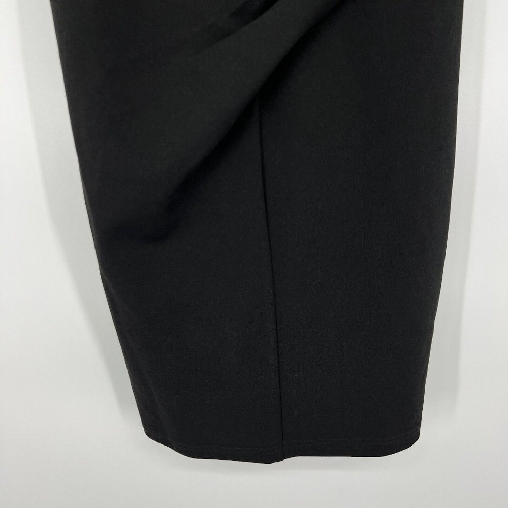 Lulus Dress Black Racerback Pleated Sleeveless Cocktail NWT - Picture 7 of 12